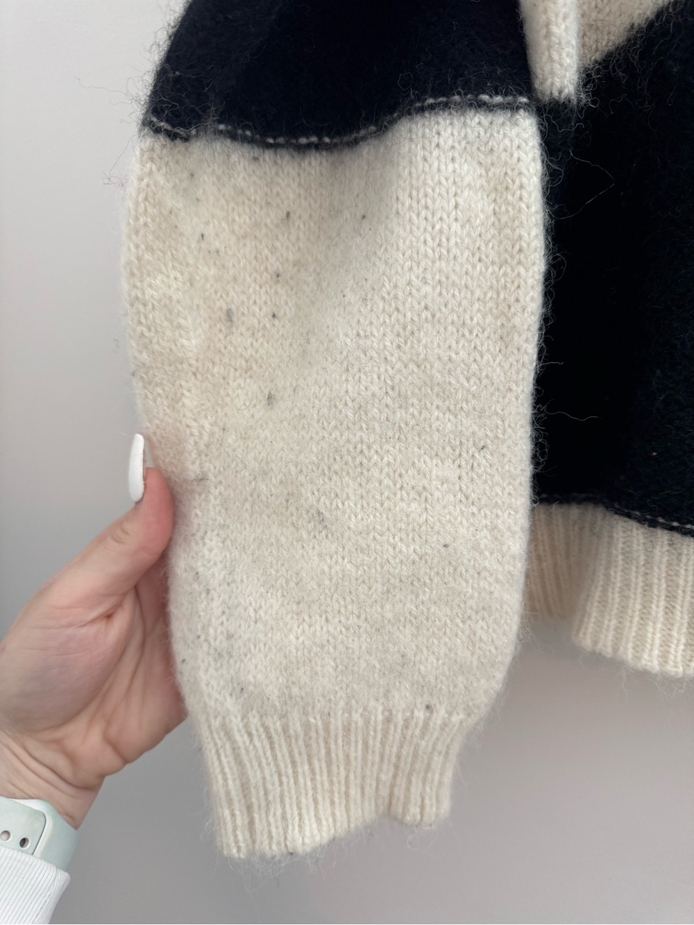 Mother The Long Drop Checkered Entry Fee Alpaca Wool Jumper - Picture 8 of 13